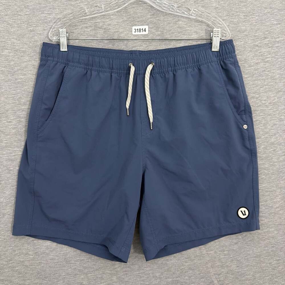 Vuori Men's Size XL 7" Inseam Blue Lined Activewear Kore Shorts